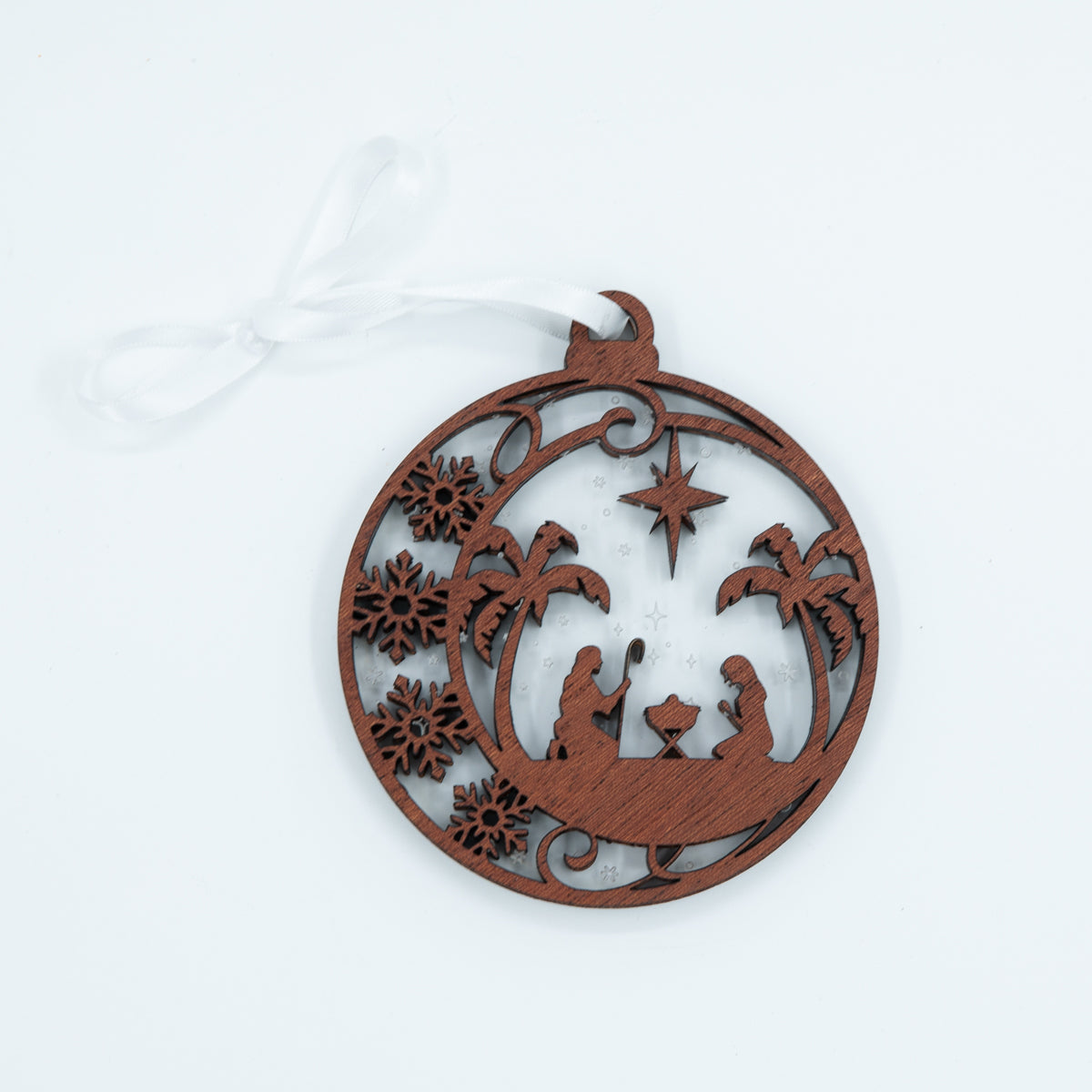 Tropical Nativity Ornament
