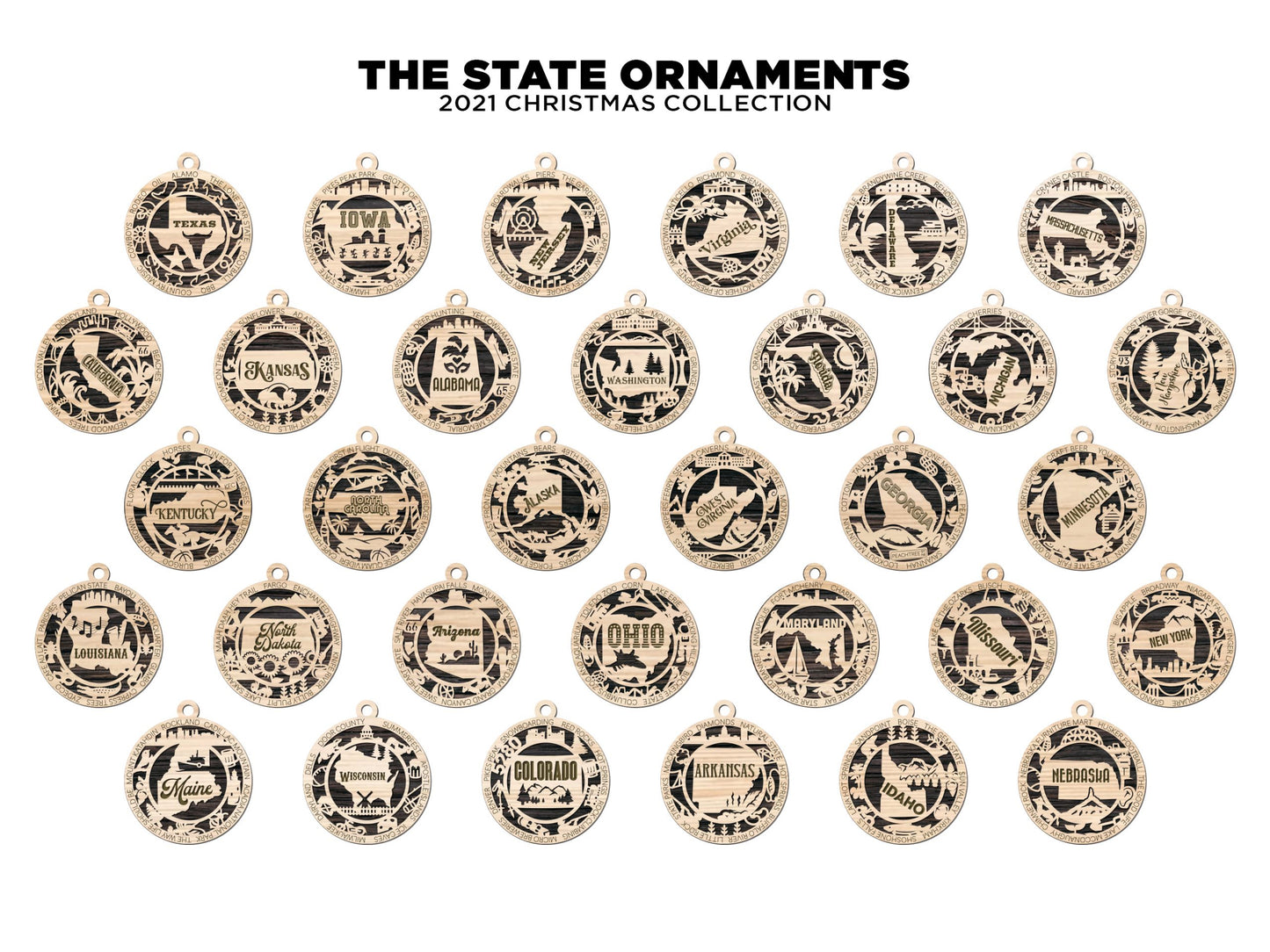 All 50 States Ornament